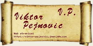 Viktor Pejnović vizit kartica